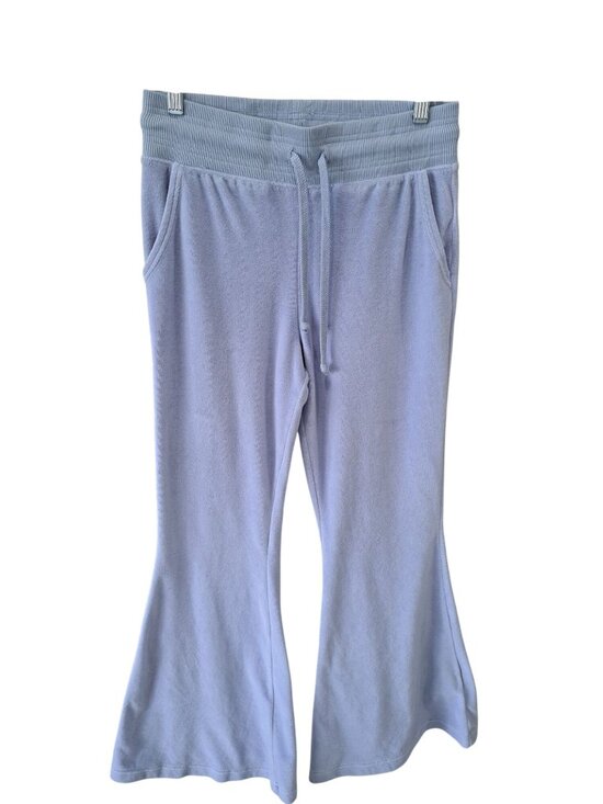 aerie Pants - Aerie Pale Purple Velour High-Waisted Drawstring Extreme Flare Pants Medium